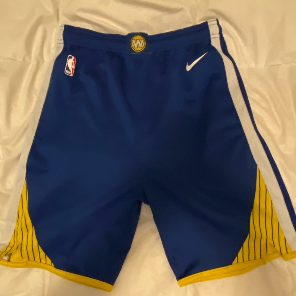 Nike Golden State Warriors Icon Edition NBA Swingman Shorts Blue Basketball XL